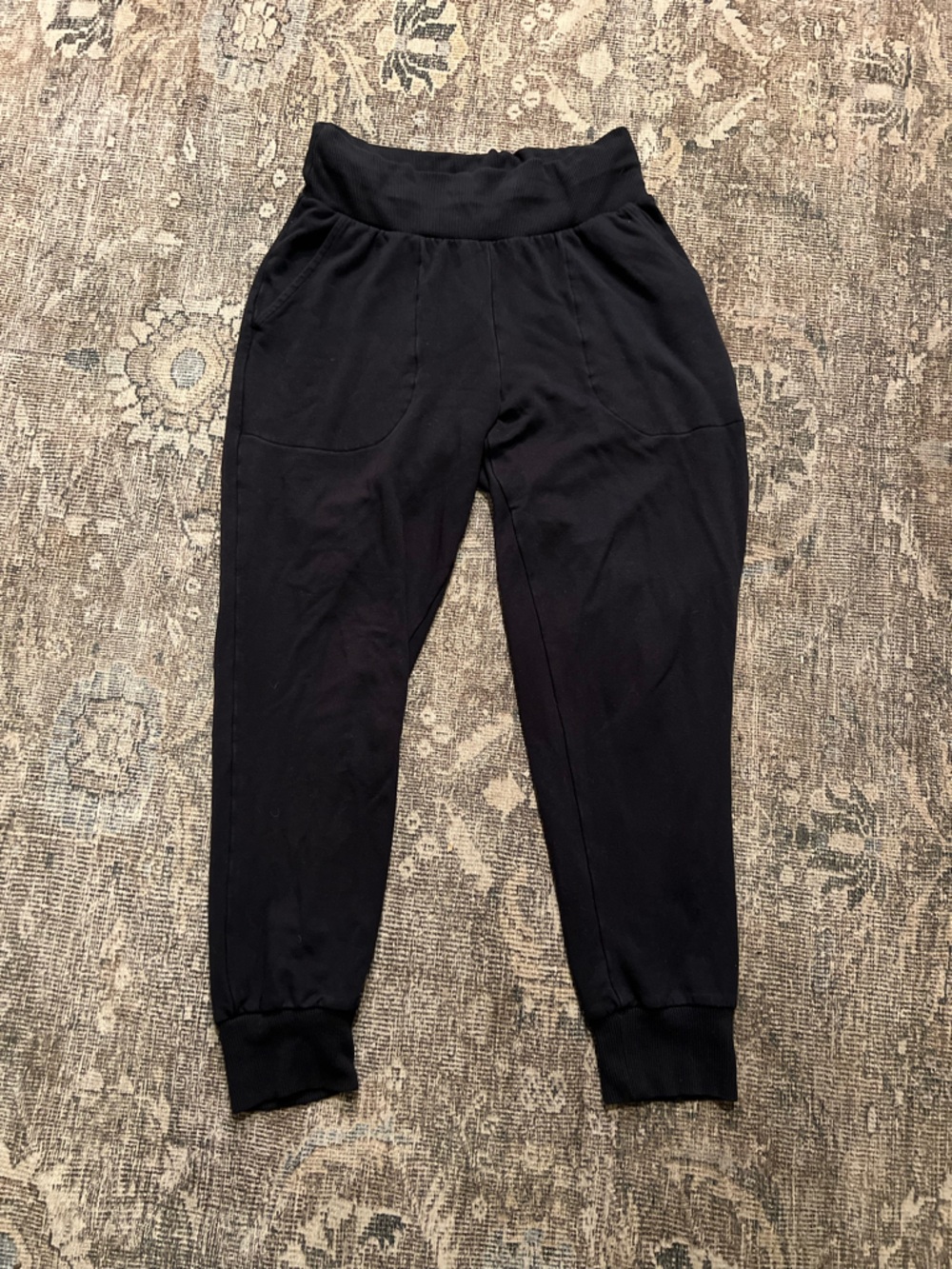 Nike women high waist pull on Jogger pants front pockets Small